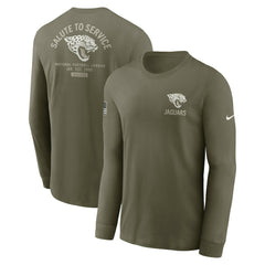 Jacksonville Jaguars 2025 Salute to Service Sideline Long Sleeve T-Shirt | NFL Outlet