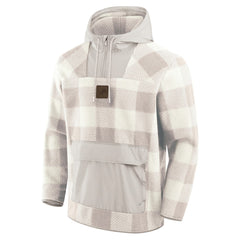 Detroit Lions Elements Plaid Polar Fleece Quarter-Zip Hoodie | NFL US