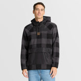 Minnesota Vikings Elements Plaid Polar Fleece Quarter-Zip Hoodie | NFL Online
