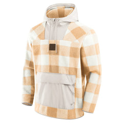 Pittsburgh Steelers Elements Plaid Polar Fleece Quarter-Zip Hoodie | NFL Outlet