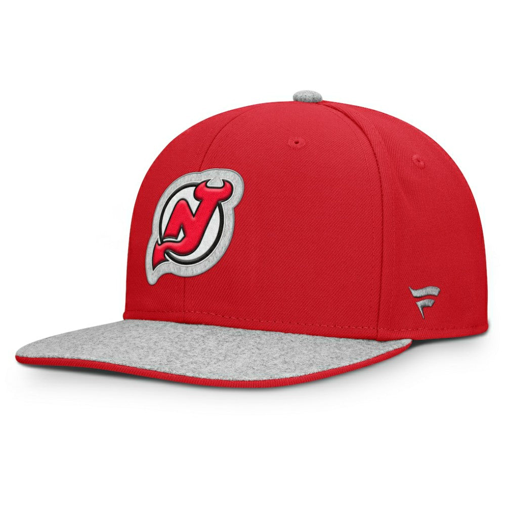 New Jersey Devils Fanatics Fundamentals Loden Snapback Hat - NHL Jerseys