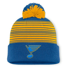 St. Louis Blues Fanatics Fundamental Spirit Cuffed Pom Knit Hat - NHL Hats