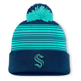 Seattle Kraken Fanatics Fundamental Spirit Cuffed Pom Knit Hat - NHL Hats