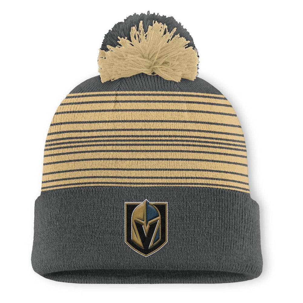 Vegas Golden Knights Fanatics Fundamental Spirit Cuffed Pom Knit Hat - NHL Hats