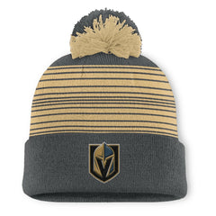 Vegas Golden Knights Fanatics Fundamental Spirit Cuffed Pom Knit Hat - NHL Hats