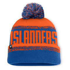 New York Islanders Fanatics Fundamentals Thrive Cuffed Knit Hat with Pom - NHL Hats