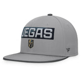Vegas Golden Knights Fanatics Fundamentals Duo Split Logo Snapback Hat - NHL Hats