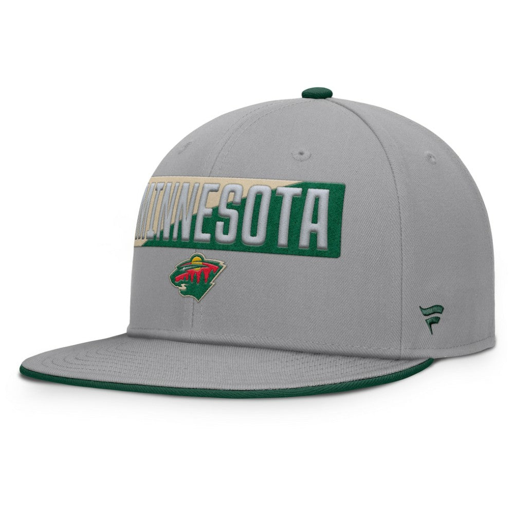 Minnesota Wild Fanatics Fundamentals Duo Split Logo Snapback Hat - NHL Hats