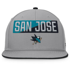San Jose Sharks Fanatics Fundamentals Duo Split Logo Snapback Hat - NHL Hats