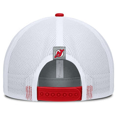 New Jersey Devils Fanatics Fundamental Adapt Trucker Adjustable Hat - NHL Jerseys