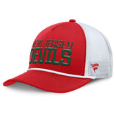New Jersey Devils Fanatics Heritage Dutch A-Frame Trucker Adjustable Hat - NHL Jerseys