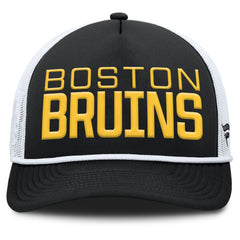 Boston Bruins Fanatics Heritage Dutch A-Frame Trucker Adjustable Hat - NHL Hats