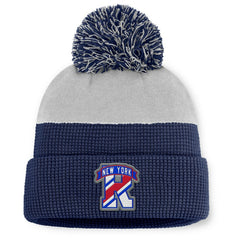 New York Rangers Fanatics Authentic Pro Home Ice Cuffed Knit Hat with Pom - NHL Hats