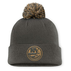 New York Islanders Fanatics Authentic Pro Military Appreciation Cuffed Knit Hat with Pom - NHL Hats