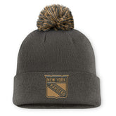 New York Rangers Fanatics Authentic Pro Military Appreciation Cuffed Knit Hat with Pom - NHL Hats