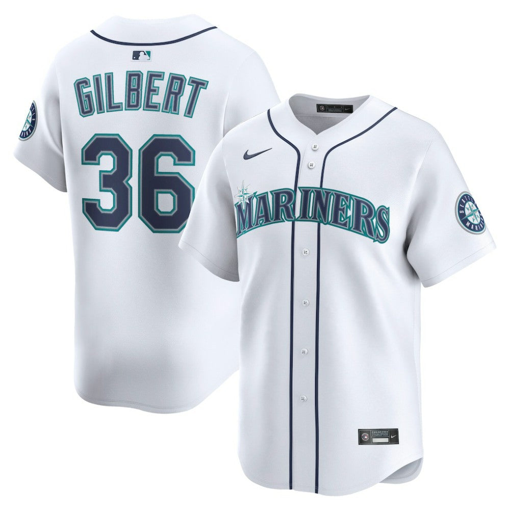 Logan Gilbert Seattle Mariners Nike Home Limited Player Jersey - MLB Jerseys