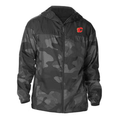 Calgary Flames Columbia Camo Flash Challenger Omni-Shade Full-Zip Hoodie Windbreaker - NHL Hoodies