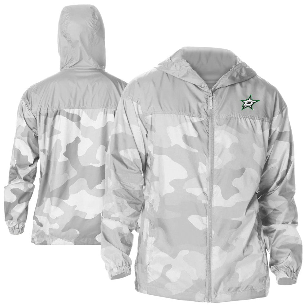 Dallas Stars Columbia Camo Flash Challenger Omni-Shade Full-Zip Hoodie Windbreaker - NHL Hoodies