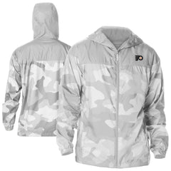 Philadelphia Flyers Columbia Camo Flash Challenger Omni-Shade Full-Zip Hoodie Windbreaker - NHL Hoodies