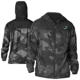 San Jose Sharks Columbia Camo Flash Challenger Omni-Shade Full-Zip Hoodie Windbreaker - NHL Hoodies