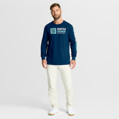 Seattle Kraken Fanatics Goal Crease Legacy Long Sleeve T-Shirt - NHL T-shirts