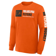 Philadelphia Flyers Fanatics Goal Crease Legacy Long Sleeve T-Shirt - NHL T-shirts