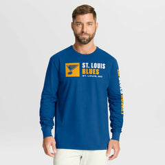 St. Louis Blues Fanatics Goal Crease Legacy Long Sleeve T-Shirt - NHL T-shirts