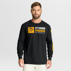 Pittsburgh Penguins Fanatics Goal Crease Legacy Long Sleeve T-Shirt - NHL T-shirts