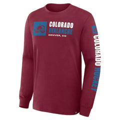 Colorado Avalanche Fanatics Goal Crease Legacy Long Sleeve T-Shirt - NHL T-shirts