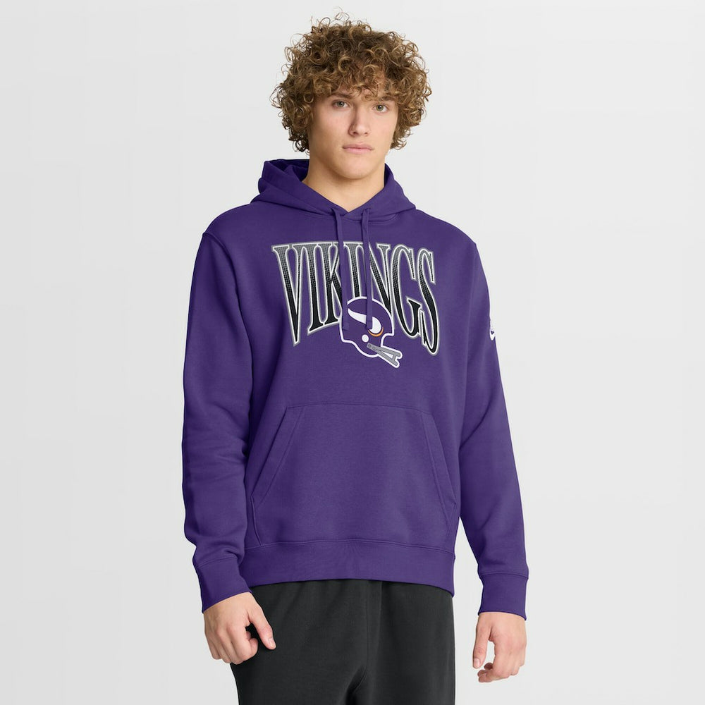 Minnesota Vikings Full Blitz Club Fleece Pullover Hoodie | NFL Hot