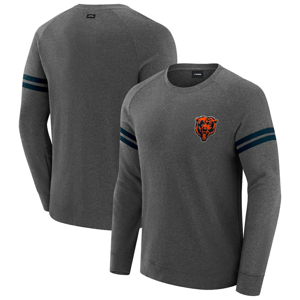 Chicago Bears J. Palmer Players Lounge Raglan Tri-Blend Sweatshirt | NFL Hot