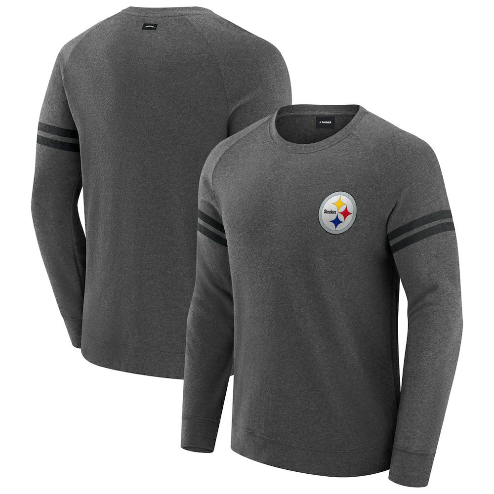 Pittsburgh Steelers J. Palmer Players Lounge Raglan Tri-Blend Sweatshirt | NFL On sale