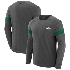 New York Jets J. Palmer Players Lounge Raglan Tri-Blend Sweatshirt | NFL On sale