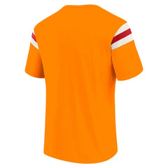 Tampa Bay Buccaneers Darius Rucker Collection Distressed Throwback Shoulder Stripe T-Shirt | NFL Near me