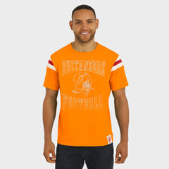 Tampa Bay Buccaneers Darius Rucker Collection Distressed Throwback Shoulder Stripe T-Shirt | NFL Near me