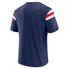 New York Giants Darius Rucker Collection Distressed Throwback Shoulder Stripe T-Shirt | NFL Online