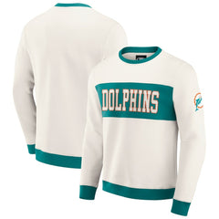 Miami Dolphins Darius Rucker Collection Colorblock Pullover Sweatshirt | NFL New