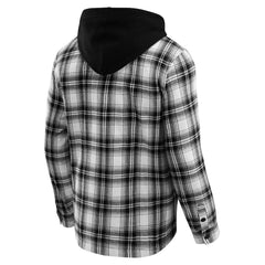 Kansas City Chiefs NFL x Darius Rucker Collection Plaid Flannel Quilted Full-Snap Hooded Shacket | NFL Discount