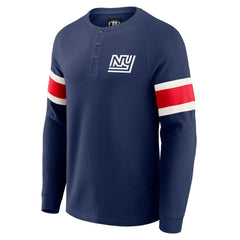New York Giants Darius Rucker Collection Waffle-Knit Raglan Long Sleeve Henley T-Shirt | NFL Near me