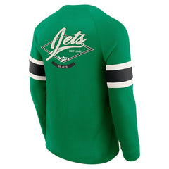 New York Jets Darius Rucker Collection Waffle-Knit Raglan Long Sleeve Henley T-Shirt | NFL Online