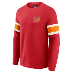 Tampa Bay Buccaneers Darius Rucker Collection Waffle-Knit Raglan Long Sleeve Henley T-Shirt | NFL Online