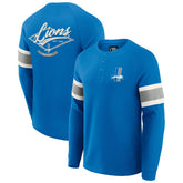 Detroit Lions Darius Rucker Collection Waffle-Knit Raglan Long Sleeve Henley T-Shirt | NFL US