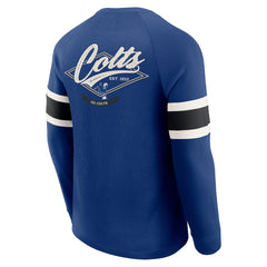 Indianapolis Colts Darius Rucker Collection Waffle-Knit Raglan Long Sleeve Henley T-Shirt | NFL Near me