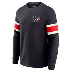 Houston Texans Darius Rucker Collection Waffle-Knit Raglan Long Sleeve Henley T-Shirt | NFL Online