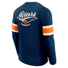 Chicago Bears Darius Rucker Collection Waffle-Knit Raglan Long Sleeve Henley T-Shirt | NFL Online