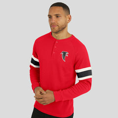 Atlanta Falcons Darius Rucker Collection Waffle-Knit Raglan Long Sleeve Henley T-Shirt | NFL On sale