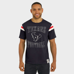 Houston Texans Darius Rucker Collection Football Stripe Sleeve T-Shirt | NFL New