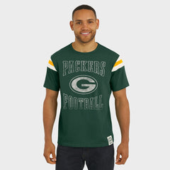 Green Bay Packers Darius Rucker Collection Football Stripe Sleeve T-Shirt | NFL Outlet