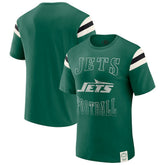 New York Jets Darius Rucker Collection Football Stripe Sleeve T-Shirt | NFL On sale