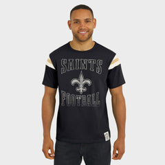 New Orleans Saints Darius Rucker Collection Football Stripe Sleeve T-Shirt | NFL Discount